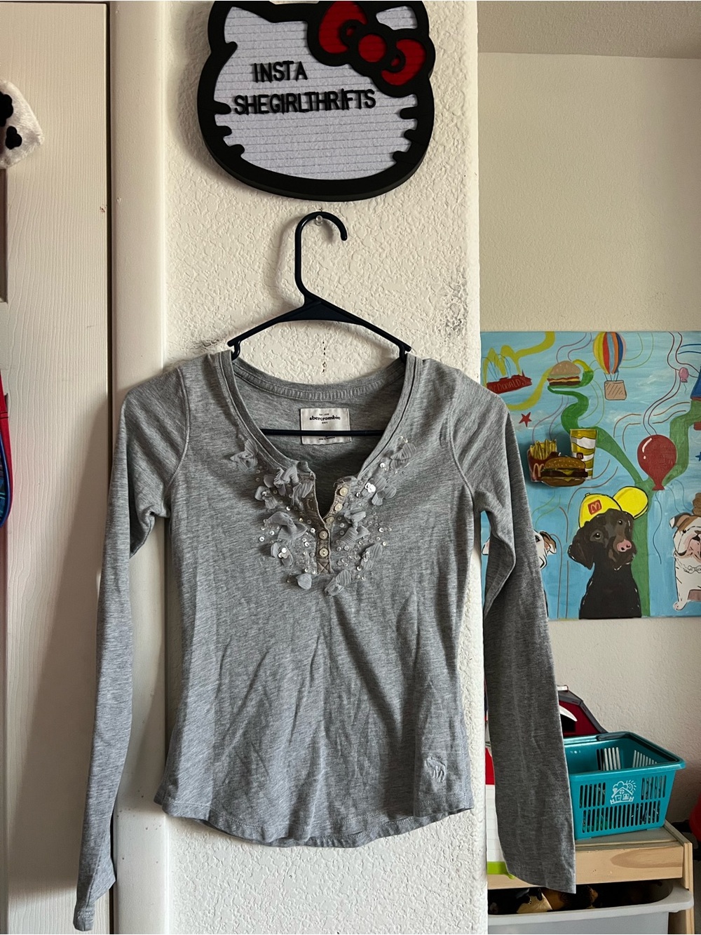 Y2K abercrombie and fitch long sleeve